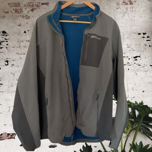 Men's Eddie Bauer Jacket XL Gray Blue